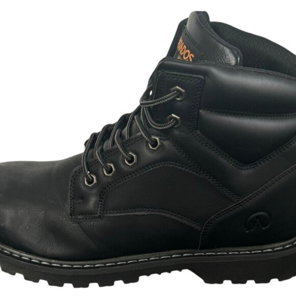 Men’s Size 13M Steel Toe Work Boots Crossbrace ST High Traction Lug Soles  Black - Picture 9 of 10